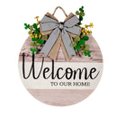 Wood Grain Welcome Door Decor,2dhb2371