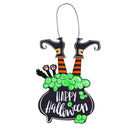 Lit Witch in Cauldron Door Decor,2dhb2412mbl