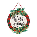 Bless this Home Plaid Door Decor,2dhbe1804