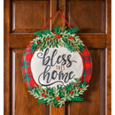 Bless this Home Plaid Door Decor,2dhbe1804