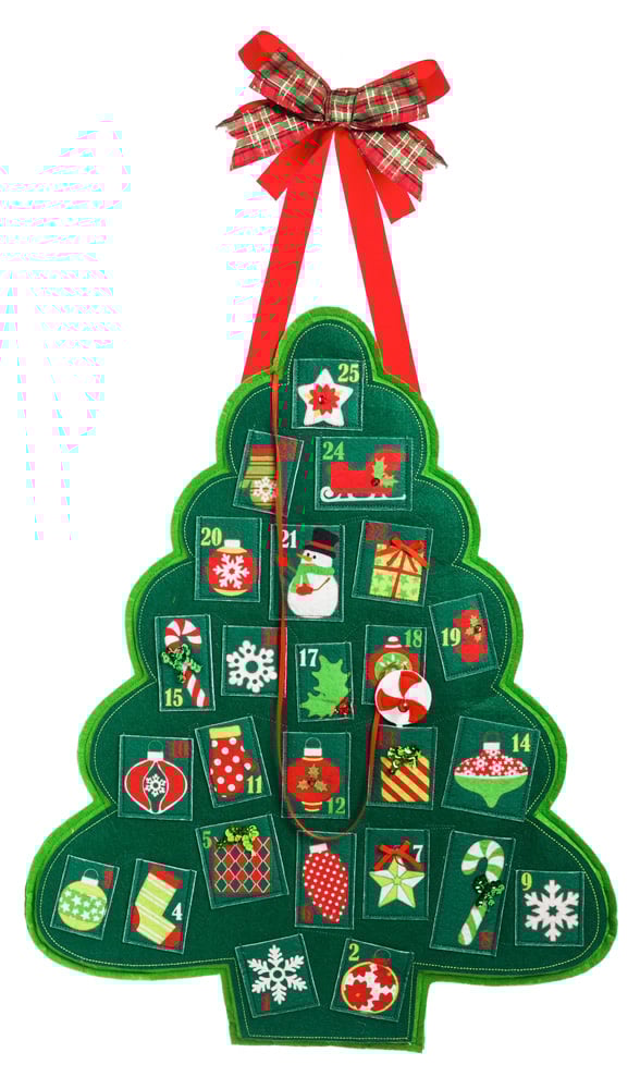 Christmas Advent Felt Door Decor,2dhf1080bl