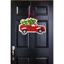 Christmas Tree Truck Hooked Door Decor,2dhp1606