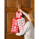 Santa, Naughty Reversible Door Tag,2dt1784fb