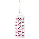 Santa, Naughty Reversible Door Tag,2dt1784fb