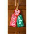Christmas, Holidays Reversible Door Tag,2dt1785fb