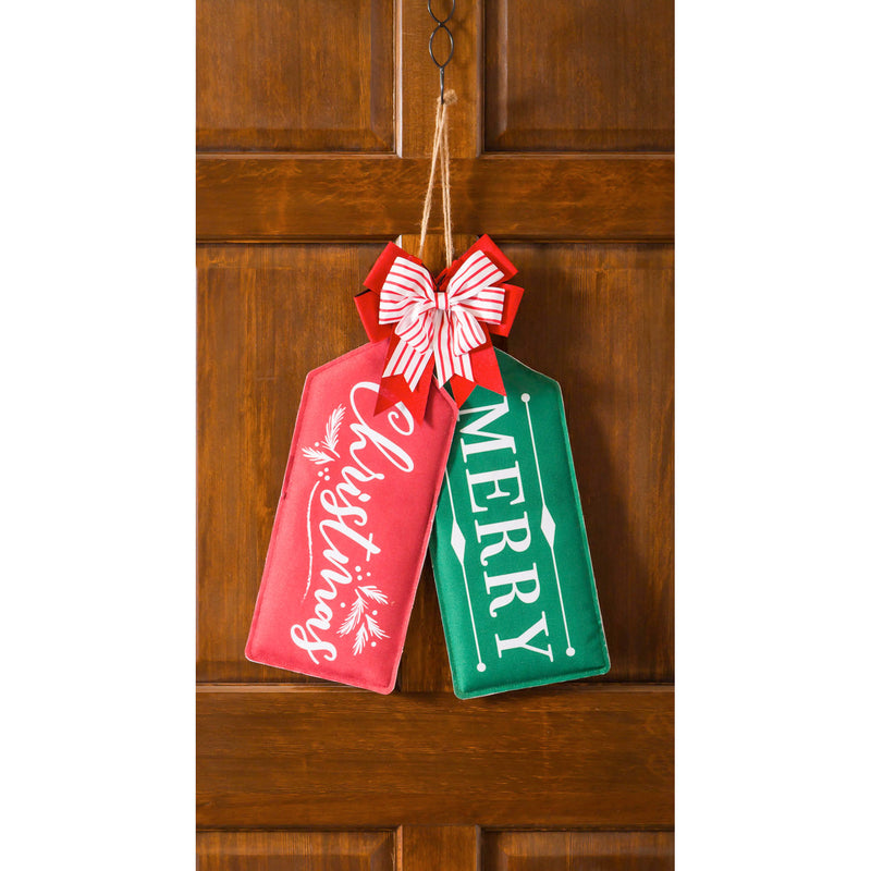 Christmas, Holidays Reversible Door Tag,2dt1785fb