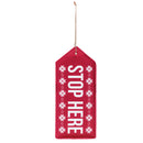 Stop Here, Nice Reversible Door Tag,2dt1786fb