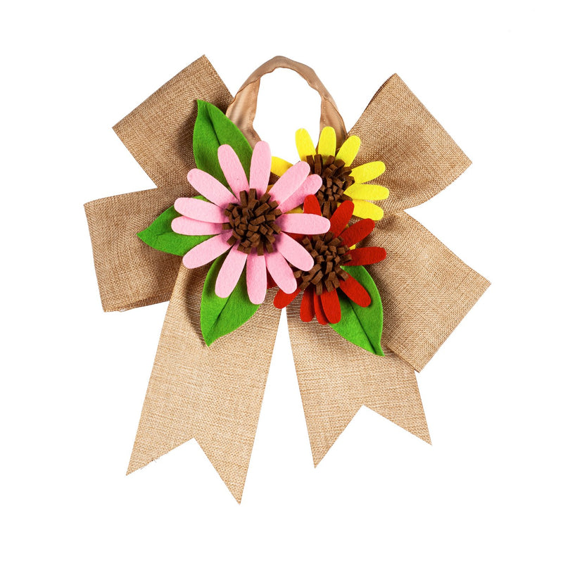 Gerber Daisy Door Tag Bow,2dtb1707