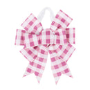 Pink Plaid Door Tag Bow,2dtb225