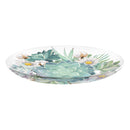 16" Glass Bird Bath w/Stand, Harvest Succulents,2gb1210