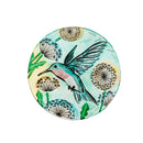 18" Glitter Hand Painted and Embossed Bird Bath, Hummingbird,2gb6960