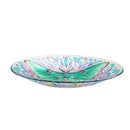 18" Luna Moth Glass Bird Bath,2gb7184