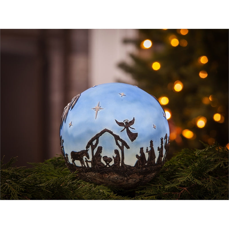 Illuminated Battery Powered Globe, Nativity Scene,2la990b