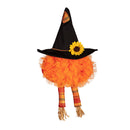 Scarecrow with Dangle Legs Lighted Deco Mesh Door Decor,2msh2604bl