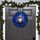 Nativity Lighted Deco Mesh Door Decor,2msh2614bl