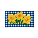 Buffalo Check Daffodils Coir Mat,2rm1078