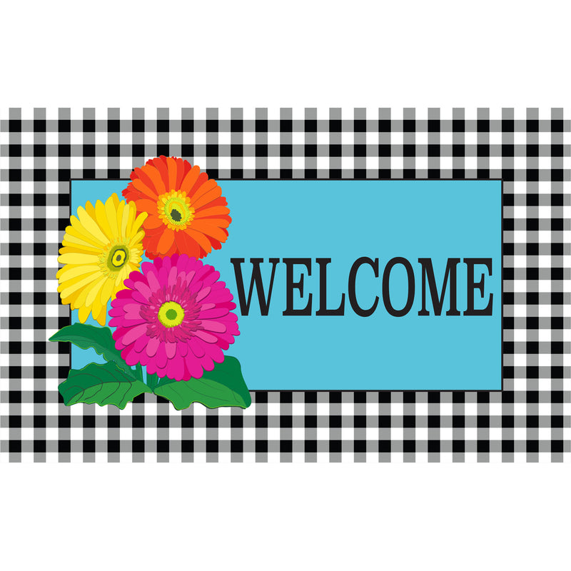 Gerbera Daisy Trio Coir Mat,2rm1101