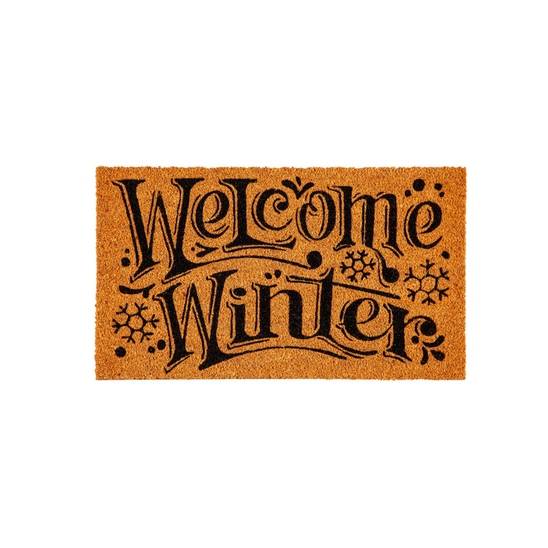 Holiday Greeting Coir Mat, 3 Asst,2rm1244