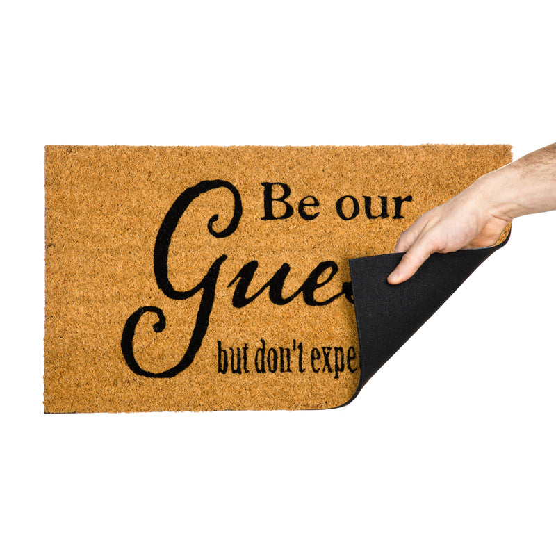 Funny Welcoming Sentiment Coir Mat, 3 Asst: Oh No!/Smile/Be Our Guest,2rm1249