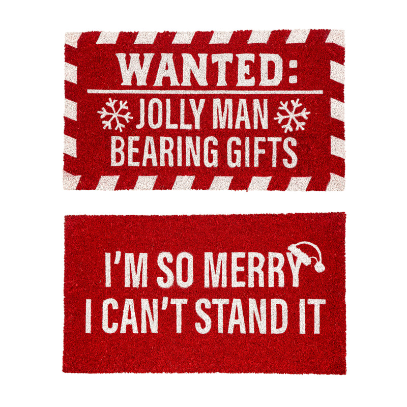 Merry Holiday Coir Mat,2rm1413