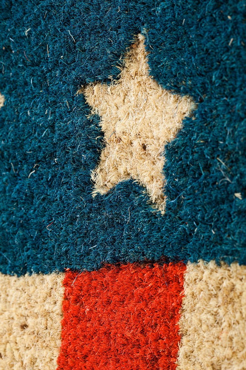 Patriotic Stripes Coir Mat,2rm370