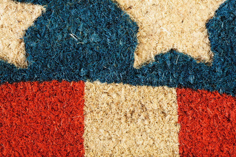 Patriotic Stripes Coir Mat,2rm370
