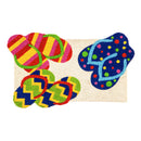 Flip Flops Shaped Coir Mat,2rm571