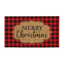 Buffalo Check Christmas Coir Mat,2rm793