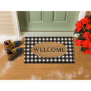 Buffalo Check Welcome Coir Mat,2rm794