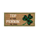 Top of the Mornin' to Ya Flocked Sassafras Coir Switch Mat,2rmc1277lm