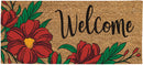 Spring Floral Welcome Flocked Sassafras Coir Switch Mat,2rmc1281lm