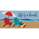 Life's a beach Flocked Coir Sassafras Switch Mat,2rmc1337s