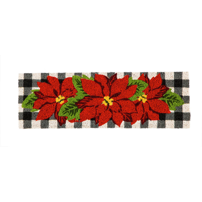 Buffalo Plaid Poinsettias Kensington Switch Mat,2rms723
