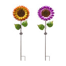 42"H Chasing Light Solar Sun Flower Garden Stake, 2 ASST.,2sp6735