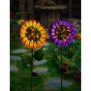 42"H Chasing Light Solar Sun Flower Garden Stake, 2 ASST.,2sp6735