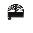 Solar Staked Metal Yard Sign with Numbers, Tree,2sp7077