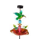 36"H Solar Garden Stake Bird Feeder, Spring Blossom, 2 Asst,2sp7248