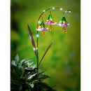 42"H Twinkling Light Solar Garden Stake, Trio of Glass Flowers, 2 Asst,2sp7260