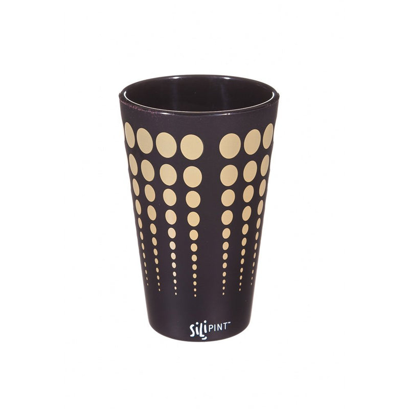 Silipint, Pint, Black with Tan Dots,2spt023