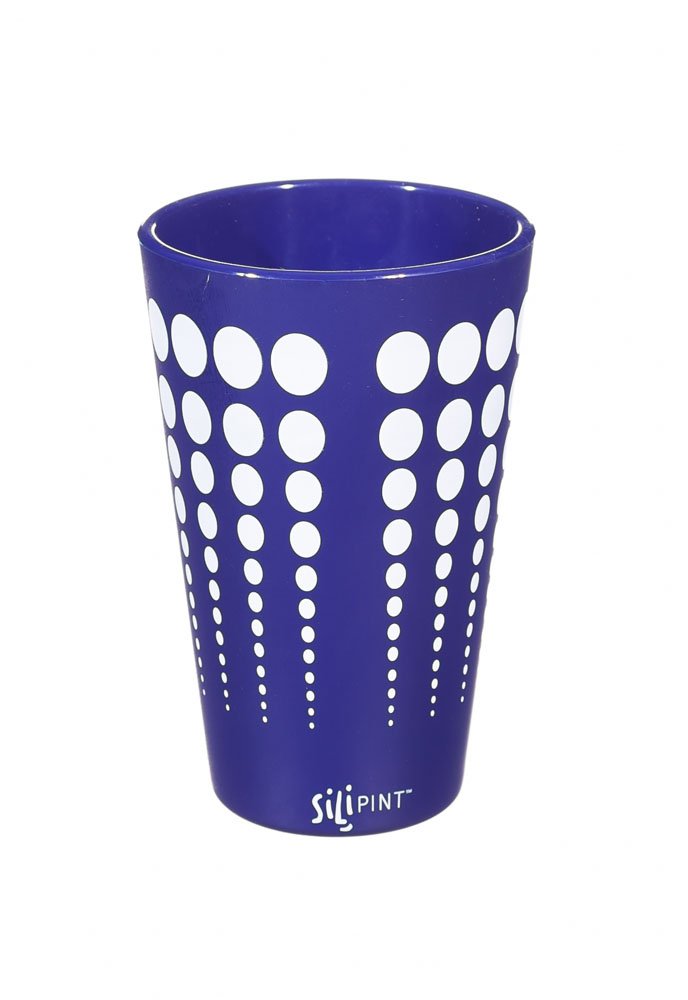 Silipint, Pint, Navy with White Dots,2spt033