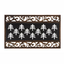 Metallic Scroll Coir Switch Mat Tray,2rms421