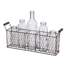Wire Basket with 5 Bottles,3bt524