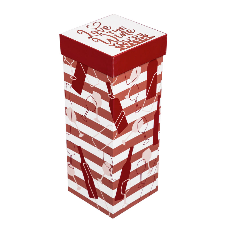Wine Glass w/Box, 12 OZ., Love the Wine You're With,3cwg658