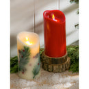 Fresh Apple Ginger Scented LED Wax Pillar candle with moving wick and Timer Function,3led235