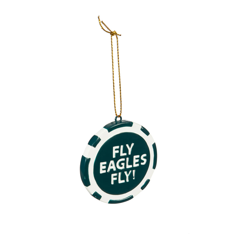 Game Chip Ornament, Philadelphia Eagles,3ot3823pc