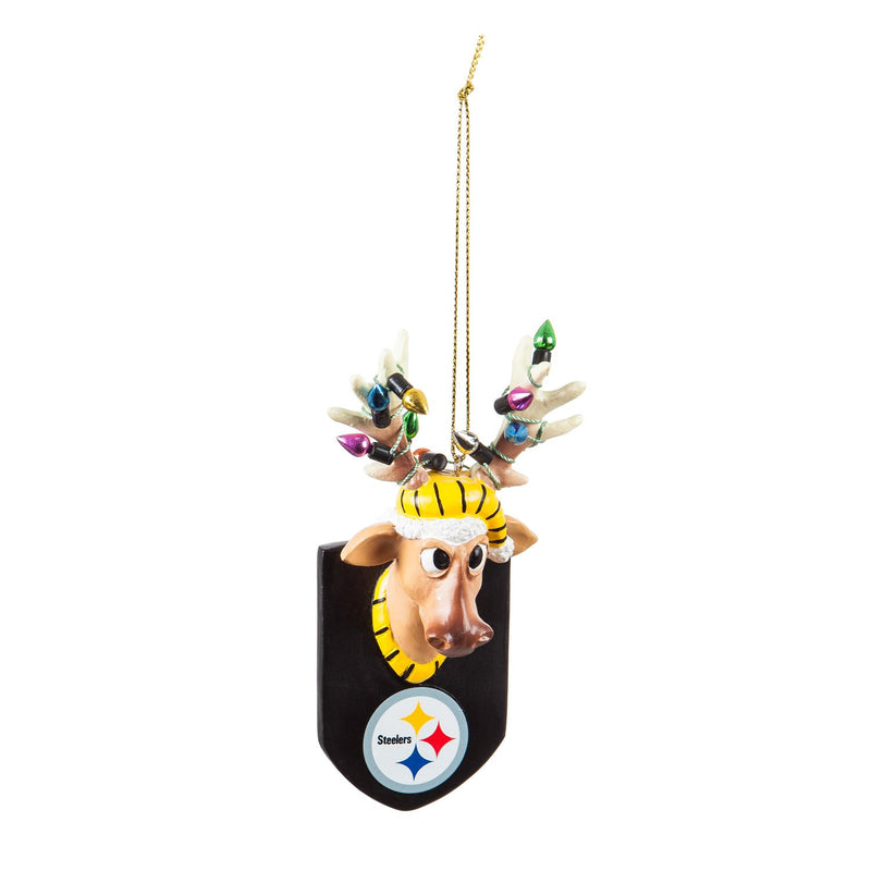 Pittsburgh Steelers, Resin Reindeer Orn,3ot3824rro