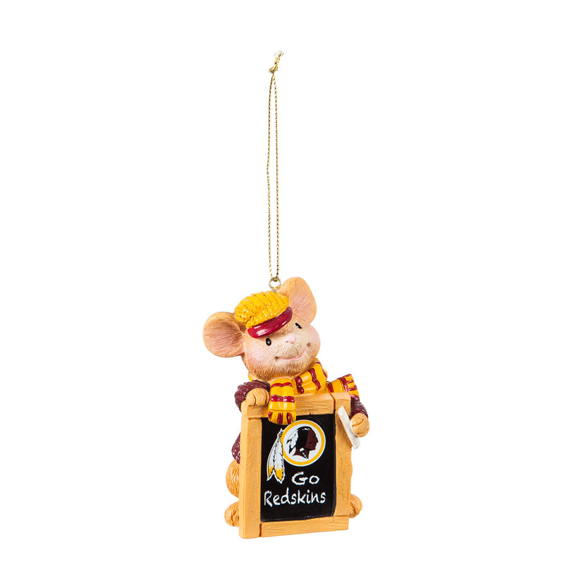 Washington Redskins, Holiday Mouse Ornament,3ot3831mou