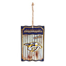Nashville Predators, Metal Corrugate Ornament,3ot4365mc