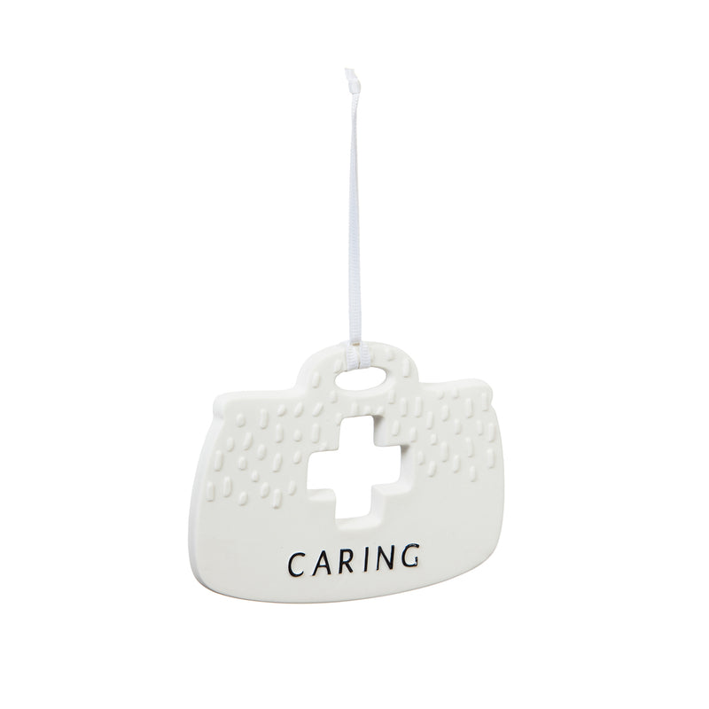 White Ceramic Medical Occupational Ornament in Gift Box,3otc7171d