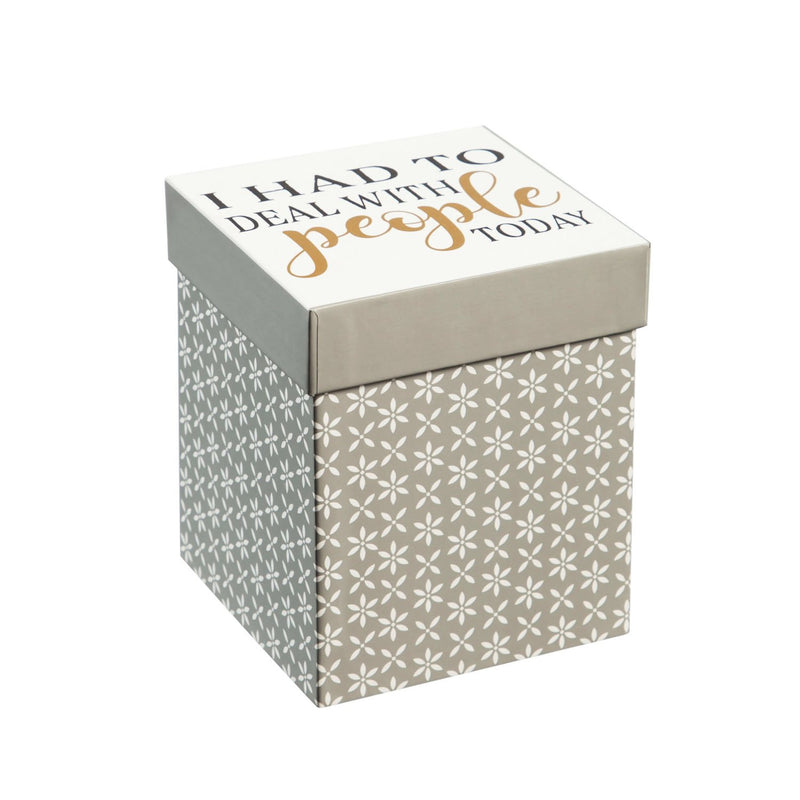 Stemless Wine Glass w/ Box, 17 OZ, I Had To Deal With People Today,3sl188